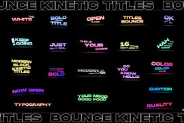 20 Bounce Titles | Premiere Pro 44040374