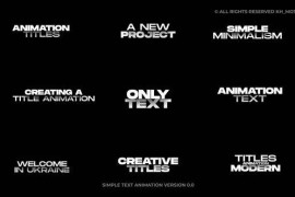 Simple Text Animation | MOGRT 50352666