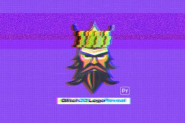 Glitch 3D Logo reveal 51809204