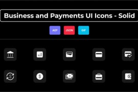 Business and Payments UI Icons - Solid 44836397