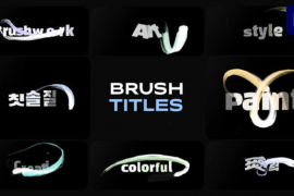 Brush Titles | Premiere Pro MOGRT 50509834