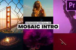 Free Download:Mosaic Intro for Premiere Pro 58943620