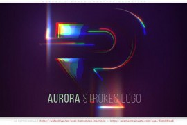 Aurora Strokes Logotype Animation 51848905