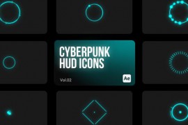 Cyberpunk HUD Icons 02 for After Effects 43989480