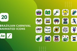 Brazilian Carnival Animated Icons | After Effects 43235046
