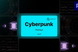 Cyberpunk Overlays for Premiere Pro Vol. 01 47591398