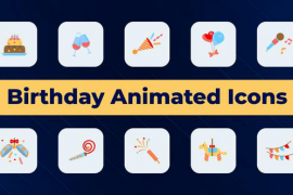 Birthday Animated Icons 50385482