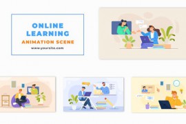 Vector Interactive Animated Scene Remote Learning 48569660