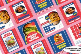 Spake Burger Shop Social Media Posts | Mogrt 49830271