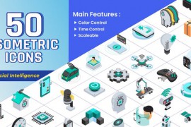 Isometric Icons - Artificial Intelligence 43808865