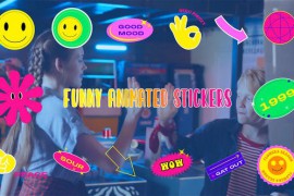 Animated Funny Stickers Element Pack After Effects Template 44912585