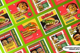 Hamburger Instagram Post | Mogrt 52236686