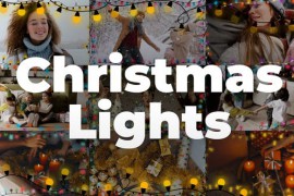 Christmas Lights Garland Overlays 42442813