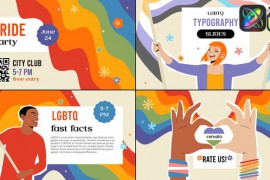 LGBTQ Typography Slides for FCPX 50588237