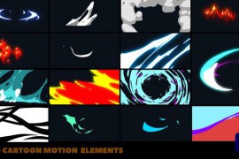 Colorful 2D Cartoon Motion Elements [Premiere Pro] 44551164