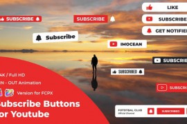 Subscribe Buttons for Youtube | FCPX 43193533