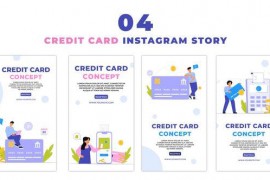 Credit Card Using Flat Character Instagram Story 47439961
