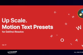 Up Scale Motion Text Presets Vol. 17 for DaVinci Resolve 47490937