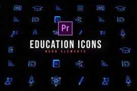 Education Neon Icons 47199697