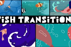 Fish Transitions | Premiere Pro MOGRT 52553318