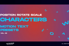 Characters Motion Text: Position Rotate Scale Vol. 03 45757138