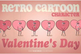 Retro Cartoon Character - Valentine's Day 56113802