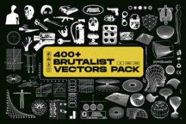 400+ Brutalist Vectors Pack