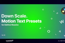 Down Scale Motion Text Presets Vol. 05 for DaVinci Resolve 47042788
