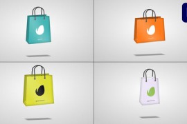3D Animated Shopping Bags for Premiere Pro 46992254