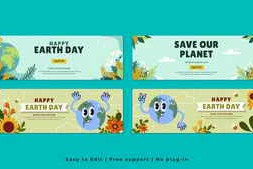 Free Download:Earth Day Horizontal Banner 62269489