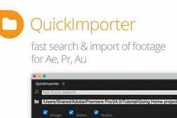 Free Download:Aescripts – QuickImporter v1.5.008