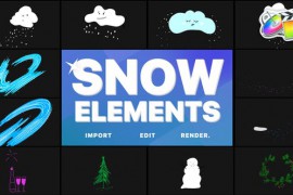 Cartoon Snow Clouds | FCPX 29714917