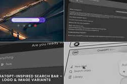 Free Download:4K ChatGPT-Inspired Search Bar – Logo & Image Variants 58916677