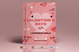 Valentine Romantic Party vol.02 – Flyer, Poster AS