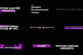 Simple Promotional Titles 42584857