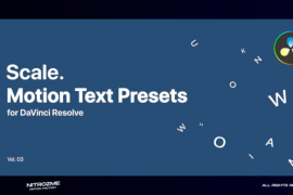 Scale Motion Text Presets Vol. 03 for DaVinci Resolve 46705652