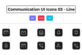 Communication UI Icons 03 - Line 44836894