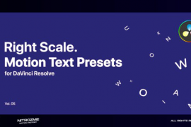 Right Scale Motion Text Presets Vol. 05 for DaVinci Resolve 47045295