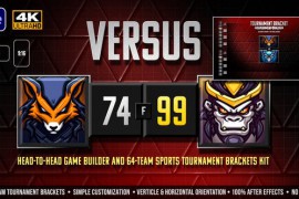 VERSUS Head-to-Head Team Matchups & Sports Tournament Bracket Kit 51363794