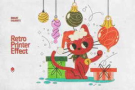 Free Download:Postcard Printer Effect for Photoshop