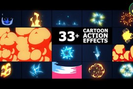 Cartoon Action Effects | DaVinci Resolve 44174997
