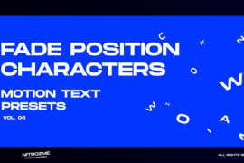 Characters Motion Text: Fade Position Vol. 06 45757065
