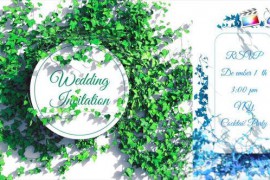 Botanical Leaves Wedding Invitation 52026185