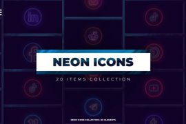 Neon Icons | Premiere Pro 46174891