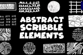 Brush Abstract Scribble Elements | Premiere Pro MOGRT 47962715
