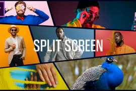 Stylish Split Screen Intro Opener | Multiscreen Slideshow MOGRT for Premier Pro 50292857