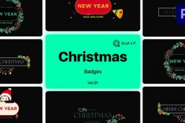 Christmas Badges for Premiere Pro Vol. 01 49538046