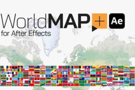 Free Download:World Map Plus for After Effects 57278503