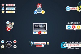 2D Cartoon Youtube Subscribe Buttons Pack #2 [Davinci Resolve] 44819521