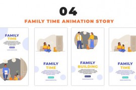 Family Quality Time 2D Avatar Instagram Story 48655696